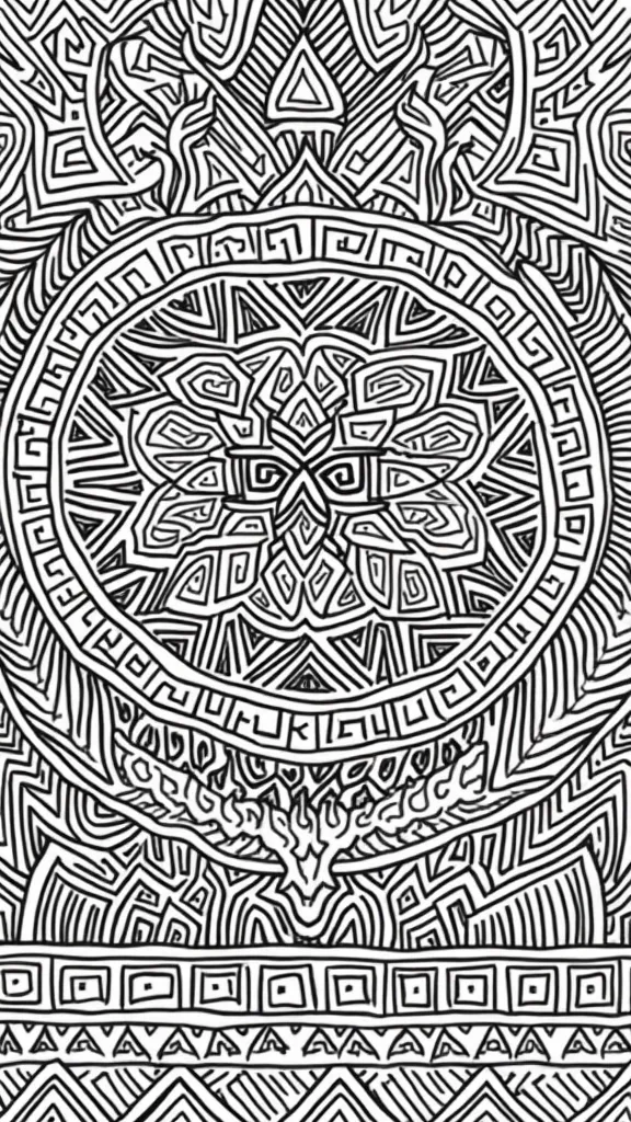 coloring pages tribal